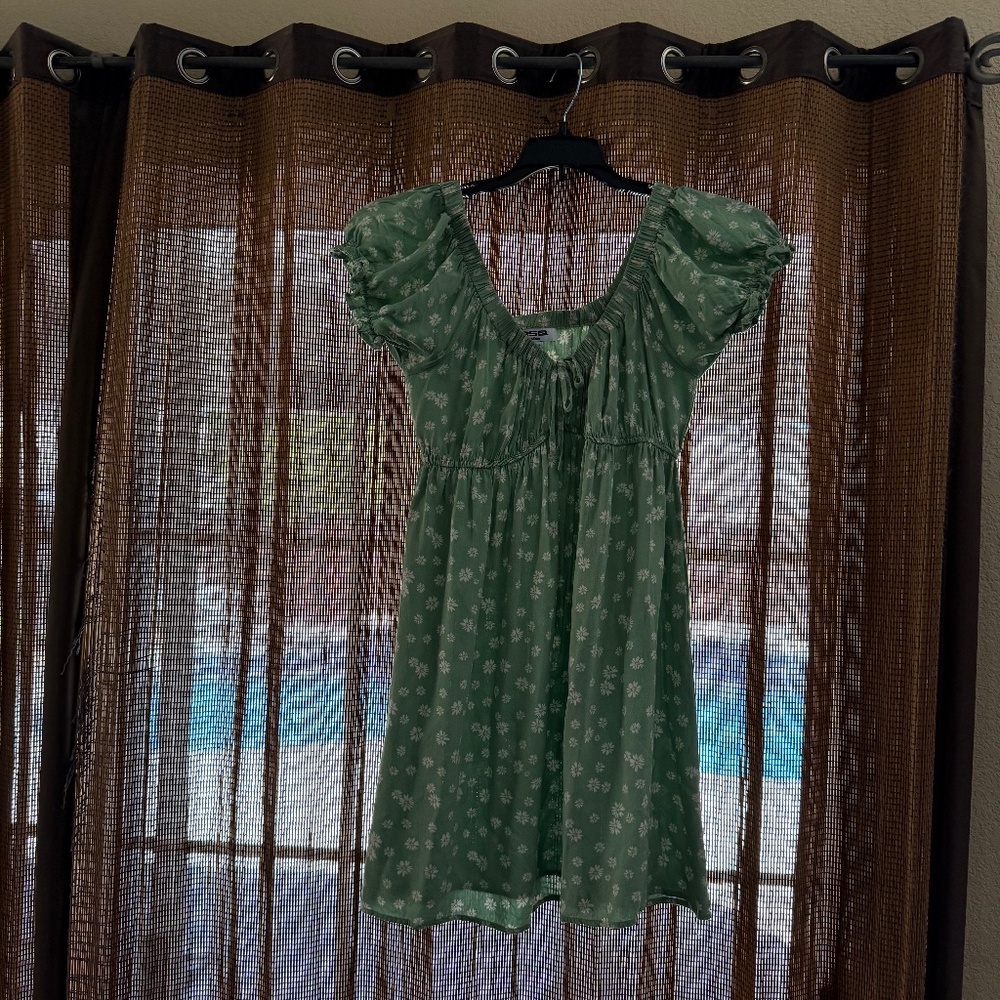 Green Floral Spring/Summer Dress